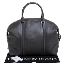 Givenchy Grey Leather Weekender Bag