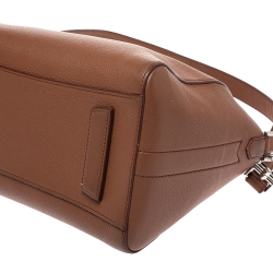 Pre Owned Givenchy Brown Leather Small Antigona Satchel