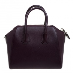 Pre Owned حقيبة جيفنشي أنتيغونا ميني جلد بنفسجية