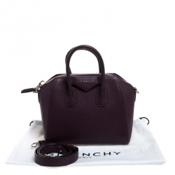 Pre Owned حقيبة جيفنشي أنتيغونا ميني جلد بنفسجية