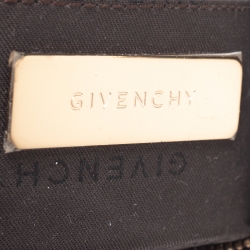 Pre Owned Givenchy Beige/Brown Monogram Canvas and Leather Hobo