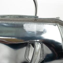 Pre Owned Givenchy Silver Leather Antigona Tote