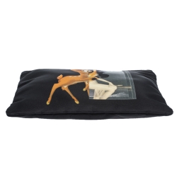 Pre Owned Givenchy Black Nylon Bambi Zip Pouch