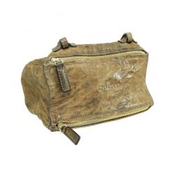 Pre Owned Givenchy Brown Leather Mini Pandora Bag