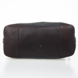 Pre Owned Givenchy Monogram Leather Trim Boston Bag