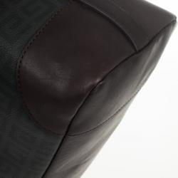 Pre Owned Givenchy Monogram Leather Trim Boston Bag