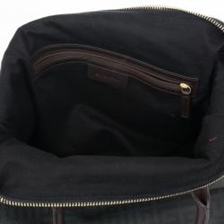 Pre Owned Givenchy Monogram Leather Trim Boston Bag