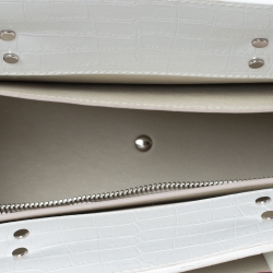 Pre Owned Givenchy Fuchsia/White Leather Horizon Tote