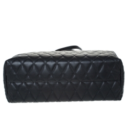 مملوكة مسبقًا Givenchy Black Leather Duo Shopper Tote