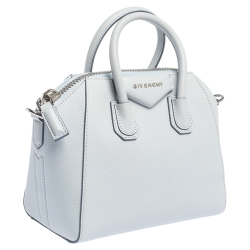 Pre Owned حقيبة جيفنشي أنتيغونا ميني جلد زرقاء