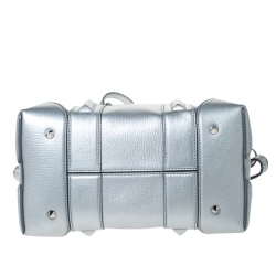 Givenchy Silver Leather Mini Lucrezia Duffel Bag