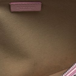 Pre Owned Givenchy Baby Pink Leather Antigona Zip Clutch