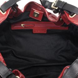 Pre Owned Givenchy Red Large Patent Hobo