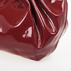 Pre Owned Givenchy Red Large Patent Hobo