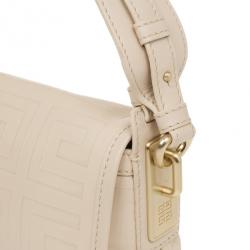 Pre Owned Givenchy Pink Logo Embossed Leather Shoulder Bag