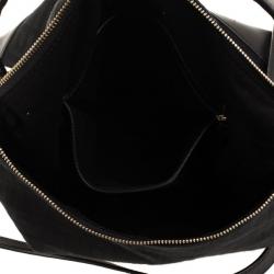 Pre Owned Givenchy Black Canvas and Leather Monogram Shoulder Bag