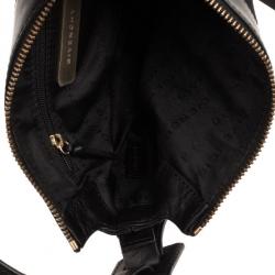 Pre Owned Givenchy Black Monogram Canvas and Leather Shoulder Bag