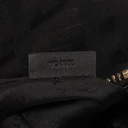 Pre Owned Givenchy Black Monogram Canvas and Leather Shoulder Bag