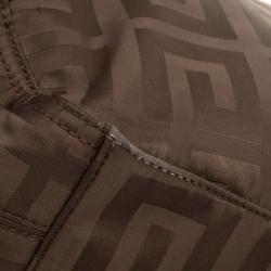Pre Owned Givenchy Brown Monogram Canvas Logo Hobo