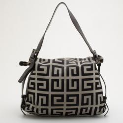 Pre Owned Givenchy Black Monogram Canvas Satchel