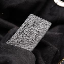 Pre Owned Givenchy Black Monogram Embossed Leather Hobo