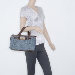 Pre Owned Givenchy Denim Monogram Satchel