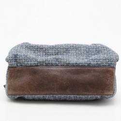 Pre Owned Givenchy Denim Monogram Satchel