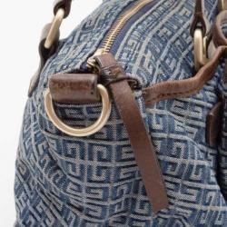 Pre Owned Givenchy Denim Monogram Satchel