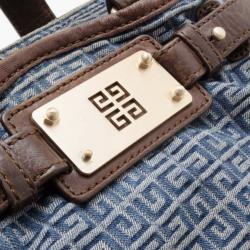 Pre Owned Givenchy Denim Monogram Satchel