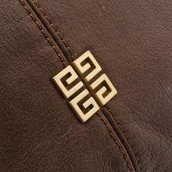 Pre Owned Givenchy Brown Leather Hobo 
