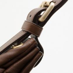 Pre Owned Givenchy Brown Leather Hobo 