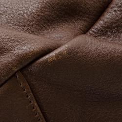 Pre Owned Givenchy Brown Leather Hobo 