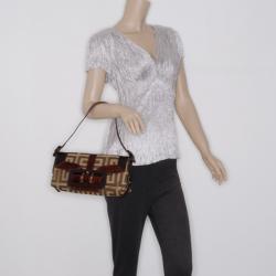 Pre Owned Givenchy Monogram Croc Embossed Small Shoulder Bag