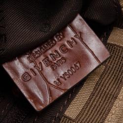 Pre Owned Givenchy Monogram Croc Embossed Small Shoulder Bag