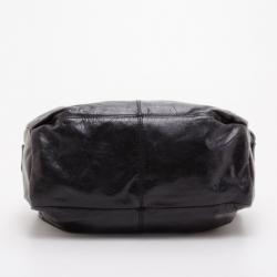 Pre Owned Givenchy Black Leather Saffia Tote 
