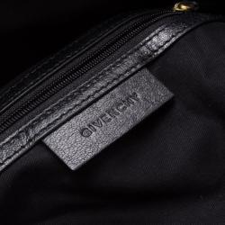 Pre Owned Givenchy Black Leather Saffia Tote 