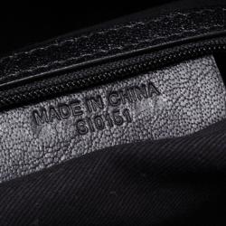 Pre Owned Givenchy Black Leather Saffia Tote 