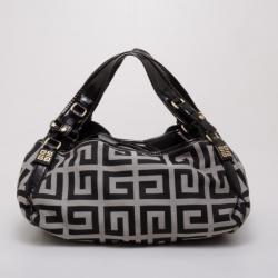 Pre Owned Givenchy Monogram Canvas Logo Hobo