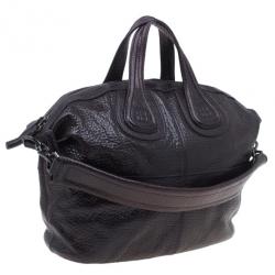 مملوكة مسبقًا Givenchy Purple Grain Leather Medium Nightingale Shoulder Bag