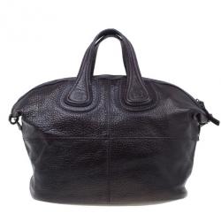 مملوكة مسبقًا Givenchy Purple Grain Leather Medium Nightingale Shoulder Bag
