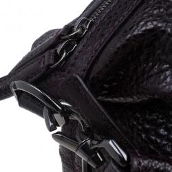 مملوكة مسبقًا Givenchy Purple Grain Leather Medium Nightingale Shoulder Bag