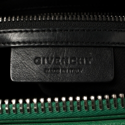 Pre Owned Givenchy Green Leather Small Antigona Satchel