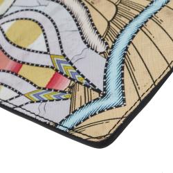 مملوكة مسبقًا حقيبة كلتش جيفنشي جلد لامع مطبوع تنين أيقوني أصفر