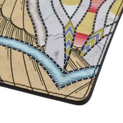 مملوكة مسبقًا حقيبة كلتش جيفنشي جلد لامع مطبوع تنين أيقوني أصفر