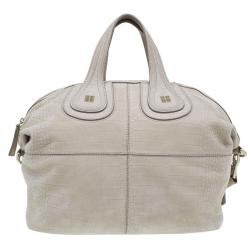 مملوكة مسبقًا Givenchy Beige Leather Elephant Print Nightingale Tote