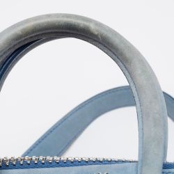 Pre Owned حقيبة ساتشل جيفنشي ميني أنتيغونا جلد نوبوك أزرق فاتح