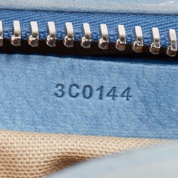 Pre Owned حقيبة ساتشل جيفنشي ميني أنتيغونا جلد نوبوك أزرق فاتح