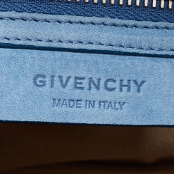 Pre Owned حقيبة ساتشل جيفنشي ميني أنتيغونا جلد نوبوك أزرق فاتح