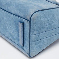 Pre Owned حقيبة ساتشل جيفنشي ميني أنتيغونا جلد نوبوك أزرق فاتح