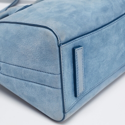 Pre Owned حقيبة ساتشل جيفنشي ميني أنتيغونا جلد نوبوك أزرق فاتح